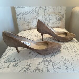 Jimmy Choo Brown Suede Women's Pumps